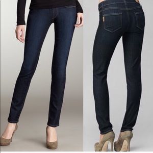 Paige Jeans- Skyline Skinny Dark Wash 28